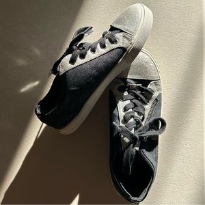 michael kors sneakers black & silver